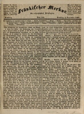 Fränkischer Merkur (Bamberger Zeitung) Samstag 4. November 1837