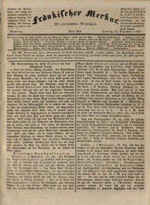 Fränkischer Merkur (Bamberger Zeitung) Freitag 15. Dezember 1837