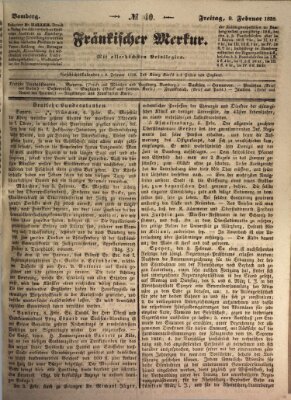 Fränkischer Merkur (Bamberger Zeitung) Freitag 9. Februar 1838