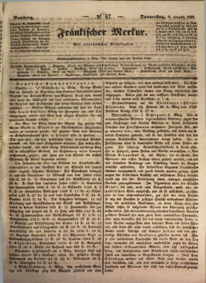 Fränkischer Merkur (Bamberger Zeitung) Donnerstag 8. März 1838