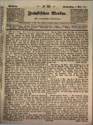 Fränkischer Merkur (Bamberger Zeitung) Donnerstag 3. Mai 1838