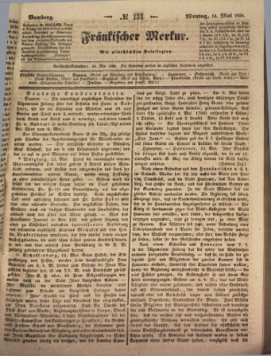 Fränkischer Merkur (Bamberger Zeitung) Montag 14. Mai 1838