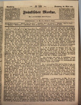 Fränkischer Merkur (Bamberger Zeitung) Sonntag 20. Mai 1838