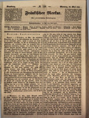 Fränkischer Merkur (Bamberger Zeitung) Montag 28. Mai 1838