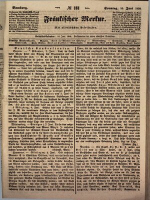 Fränkischer Merkur (Bamberger Zeitung) Sonntag 10. Juni 1838