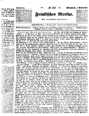 Fränkischer Merkur (Bamberger Zeitung) Mittwoch 5. September 1838