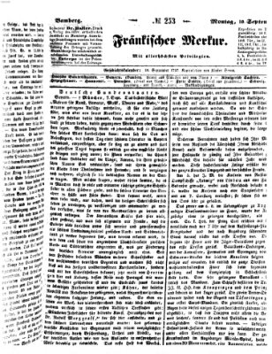 Fränkischer Merkur (Bamberger Zeitung) Montag 10. September 1838