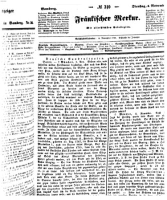 Fränkischer Merkur (Bamberger Zeitung) Dienstag 6. November 1838