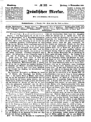 Fränkischer Merkur (Bamberger Zeitung) Freitag 9. November 1838