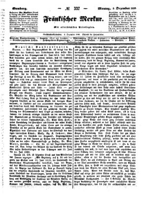 Fränkischer Merkur (Bamberger Zeitung) Montag 3. Dezember 1838