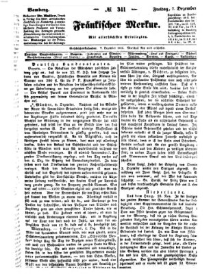 Fränkischer Merkur (Bamberger Zeitung) Freitag 7. Dezember 1838