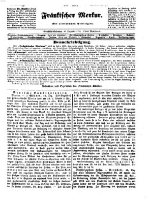 Fränkischer Merkur (Bamberger Zeitung) Donnerstag 20. Dezember 1838