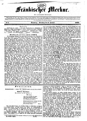 Fränkischer Merkur (Bamberger Zeitung) Dienstag 1. Januar 1839