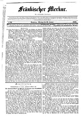 Fränkischer Merkur (Bamberger Zeitung) Montag 21. Januar 1839