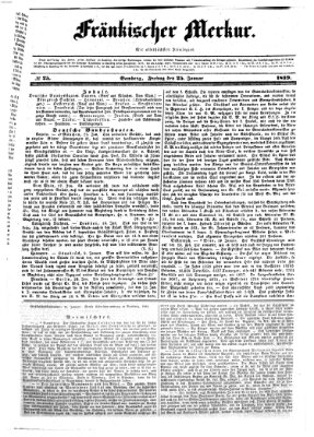 Fränkischer Merkur (Bamberger Zeitung) Freitag 25. Januar 1839