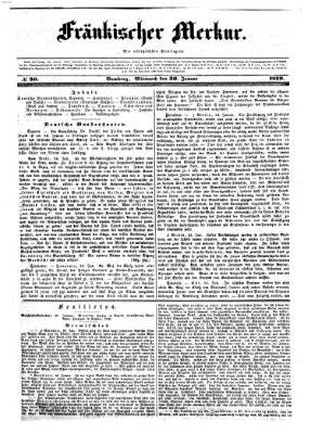 Fränkischer Merkur (Bamberger Zeitung) Mittwoch 30. Januar 1839