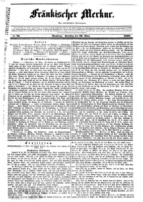 Fränkischer Merkur (Bamberger Zeitung) Samstag 16. März 1839