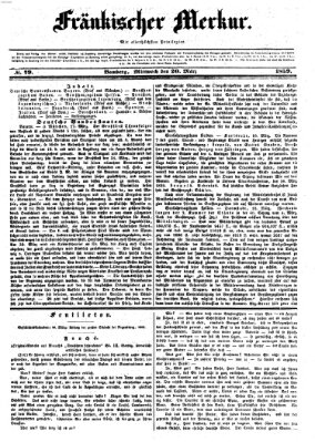 Fränkischer Merkur (Bamberger Zeitung) Mittwoch 20. März 1839