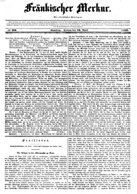 Fränkischer Merkur (Bamberger Zeitung) Freitag 26. April 1839