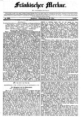 Fränkischer Merkur (Bamberger Zeitung) Donnerstag 9. Mai 1839