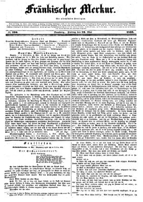 Fränkischer Merkur (Bamberger Zeitung) Freitag 10. Mai 1839