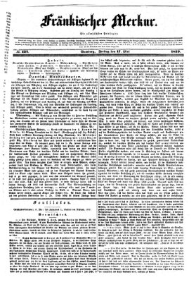 Fränkischer Merkur (Bamberger Zeitung) Freitag 17. Mai 1839