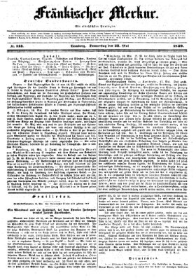 Fränkischer Merkur (Bamberger Zeitung) Donnerstag 23. Mai 1839