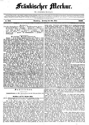 Fränkischer Merkur (Bamberger Zeitung) Freitag 24. Mai 1839