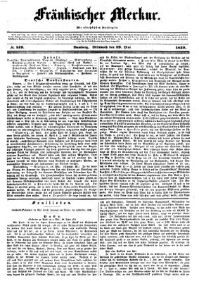 Fränkischer Merkur (Bamberger Zeitung) Mittwoch 29. Mai 1839