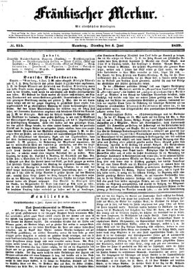 Fränkischer Merkur (Bamberger Zeitung) Dienstag 4. Juni 1839