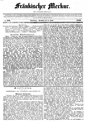 Fränkischer Merkur (Bamberger Zeitung) Samstag 8. Juni 1839