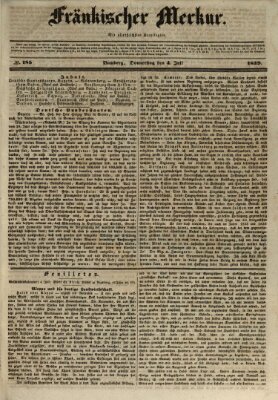 Fränkischer Merkur (Bamberger Zeitung) Donnerstag 4. Juli 1839