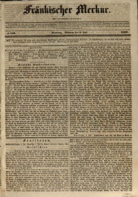 Fränkischer Merkur (Bamberger Zeitung) Montag 8. Juli 1839