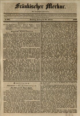 Fränkischer Merkur (Bamberger Zeitung) Freitag 18. Oktober 1839