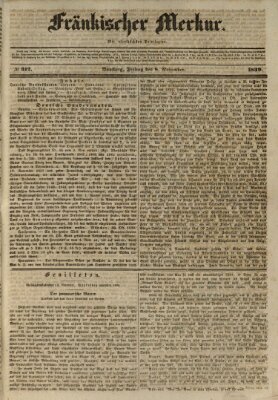 Fränkischer Merkur (Bamberger Zeitung) Freitag 8. November 1839