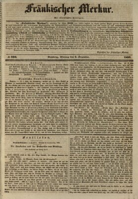 Fränkischer Merkur (Bamberger Zeitung) Montag 2. Dezember 1839