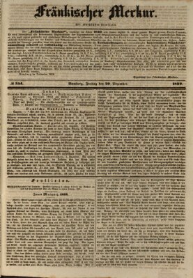 Fränkischer Merkur (Bamberger Zeitung) Freitag 20. Dezember 1839