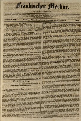 Fränkischer Merkur (Bamberger Zeitung) Donnerstag 26. Dezember 1839