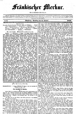 Fränkischer Merkur (Bamberger Zeitung) Samstag 4. Januar 1840