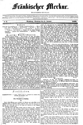 Fränkischer Merkur (Bamberger Zeitung) Sonntag 5. Januar 1840