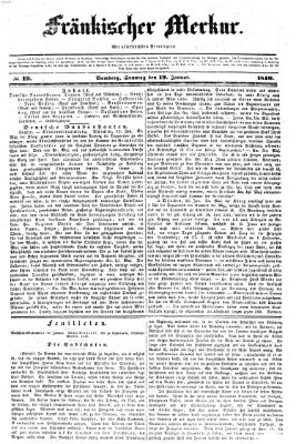 Fränkischer Merkur (Bamberger Zeitung) Sonntag 19. Januar 1840