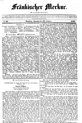 Fränkischer Merkur (Bamberger Zeitung) Samstag 25. Januar 1840