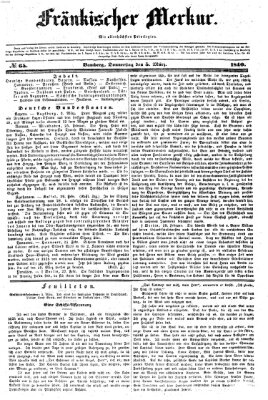 Fränkischer Merkur (Bamberger Zeitung) Donnerstag 5. März 1840