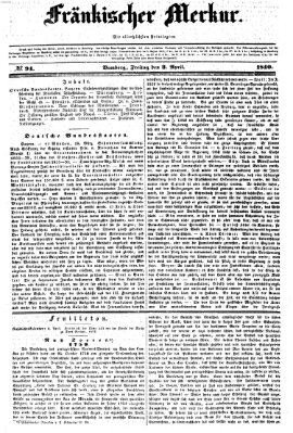 Fränkischer Merkur (Bamberger Zeitung) Freitag 3. April 1840