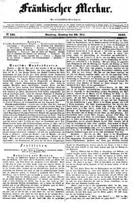 Fränkischer Merkur (Bamberger Zeitung) Samstag 23. Mai 1840