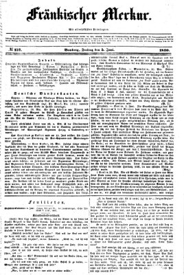 Fränkischer Merkur (Bamberger Zeitung) Freitag 5. Juni 1840