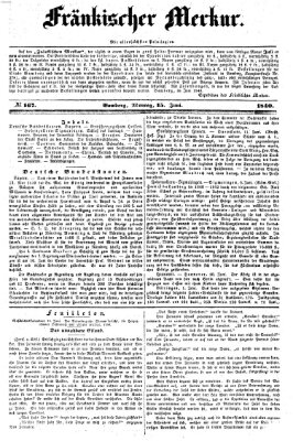 Fränkischer Merkur (Bamberger Zeitung) Montag 15. Juni 1840