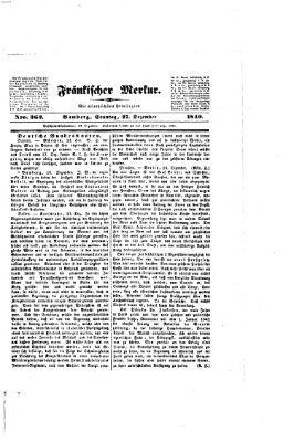 Fränkischer Merkur (Bamberger Zeitung) Sonntag 27. Dezember 1840