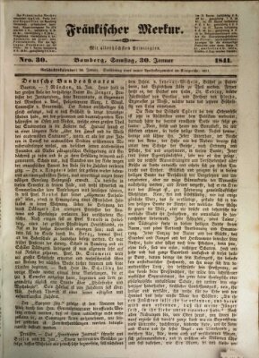 Fränkischer Merkur (Bamberger Zeitung) Samstag 30. Januar 1841