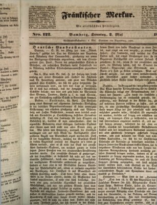 Fränkischer Merkur (Bamberger Zeitung) Sonntag 2. Mai 1841